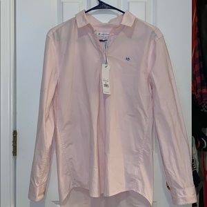 Southern Tide pink Oxford popover shirt - NWT